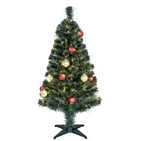 Kaemingk Everlands Londen/London Fibre Optic Christmas Tree, 4ft