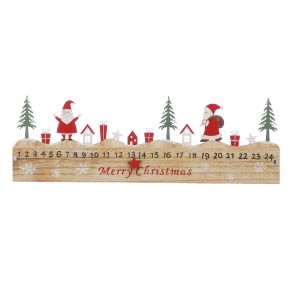 Festive Wooden Advent Calendar
