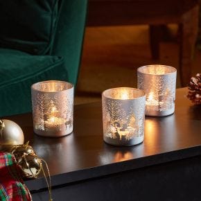 Smart Garden Wonderland Tealight Holders, Silver 