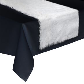 Feeric Fur Glitter Table Runner