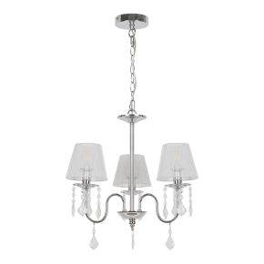 Casa Madrid 3 Light Ceiling Pendant Light, Chrome