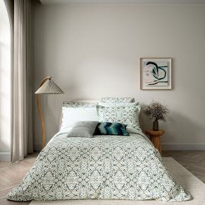 Bedeck of Belfast Hallie Duvet Set, Super King, Celadon