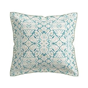 Bedeck of Belfast Hallie Square Oxford Pillowcase Set, Celadon