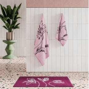 Ted Baker Tulip Hand Towel, Dusky Rose