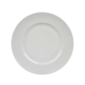 Casa Embossed Dinner Plate, 27cm, White