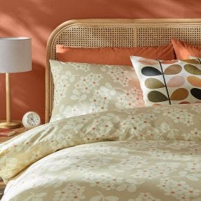 Orla Kiely Wisteria Standard Pillowcase Set, Taupe