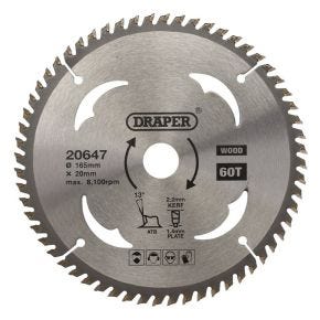 Draper TCT Wood Circular Saw Blade, 60T