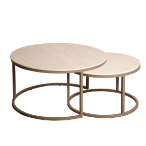 Casa Yale Nest of Coffee Tables, Latte