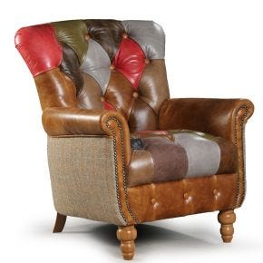 Casa Patchwork Alderley Fabric Armchair