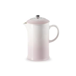 Le Creuset Stoneware Cafetiere with Metal Press, Shell Pink