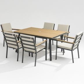 Nova Heidi Garden Dining Set, 6 Seater