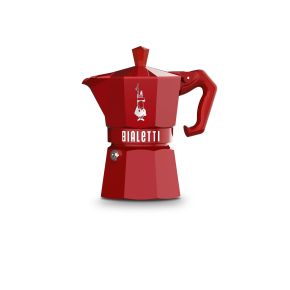 Bialetti Exclusive Moka Pot Express, 6 Cup, Red