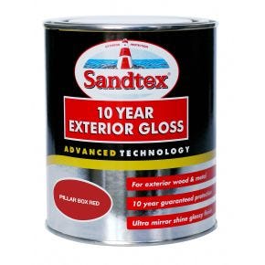 Sandtex Front Door Gloss Paint, 750ml, Pillar Box Red