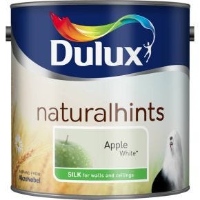 Dulux Silk Emulsion Paint, 2.5L, Apple White