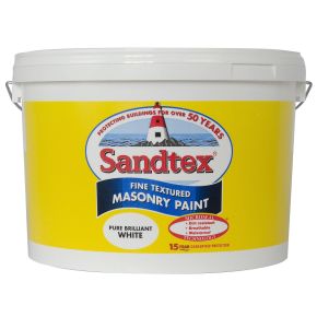 Weathershield Textured Masonry Paint, 10L, Pure Brilliant White