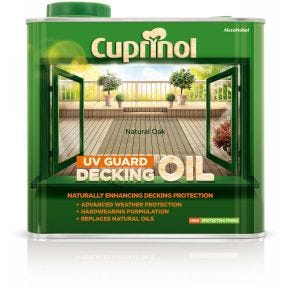 Cuprinol UV Guard Decking Oil, 5L, Natural Oak