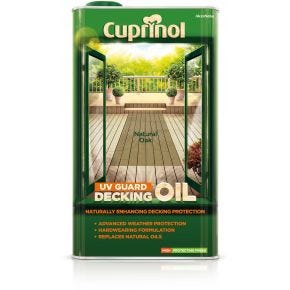 Cuprinol UV Guard Decking Oil, 2.5L, Natural Oak