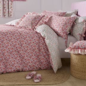 Cath Kidston Ditsy Archive Duvet Set, Single, Pink 