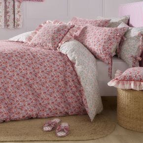 Cath Kidston Ditsy Archive Duvet Set, Double, Pink 