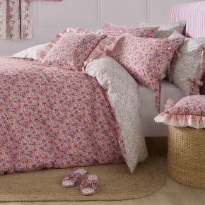 Cath Kidston Ditsy Archive Duvet Set, King, Pink 