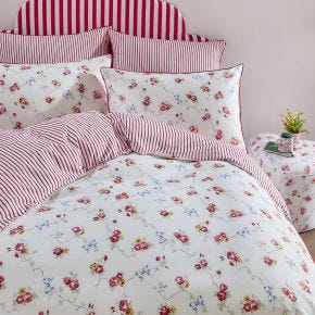 Cath Kidston Rose And Bows Duvet Set, Single, Multi
