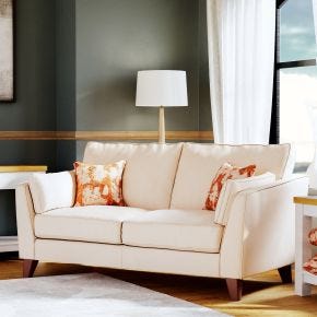 Casa Viscount 2 Seater Fabric Sofa, Nantes Oatmeal