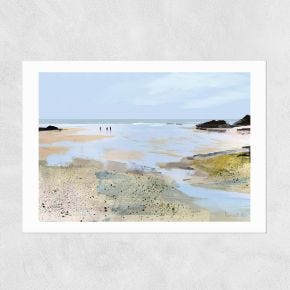 Sea View Printed Artwork by Dan Hobday, A2