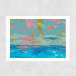 La Mer La Lune Tricotee Printed Artwork by Ana Rut Bre, A3