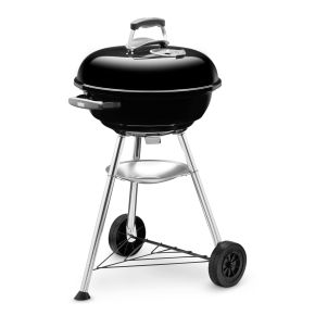 Weber Compact Kettle Charcoal Grill, 47cm, Black