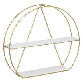 Atmosphera Maddy Wall Shelf, Gold