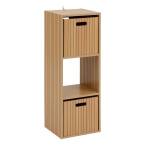 5five Tasso 3 Cube Compartment Shelving Unit, Natural