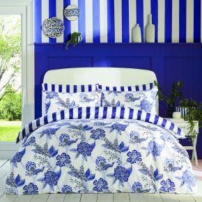 Cath Kidston Doodles & Daydreams Duvet Set, King, Royal Blue