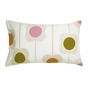 Orla Kiely Abacus Flower Standard Pillowcase Pair, Sunrise