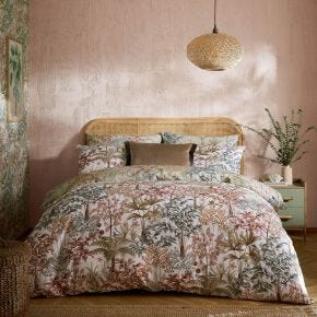Graham & Brown Jardin Botanico Duvet Set, Double, Soft Sage