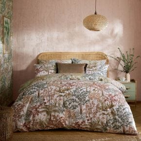 Graham & Brown Jardin Botanico Duvet Set, Super King, Soft Sage