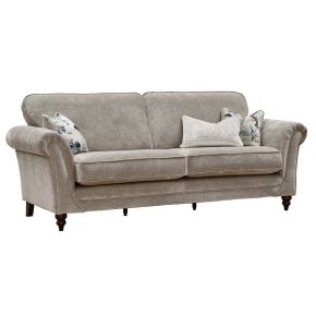 Casa Ashton 4 Seater Fabric Sofa, Marlon Natural