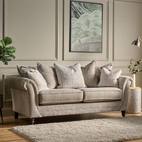 Casa Ashton Fabric Footstool, Jace Linen