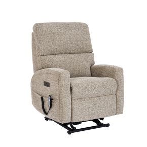 Celebrity Southwell Petite Lift & Rise Recliner Fabric Armchair, Hessian Mocha