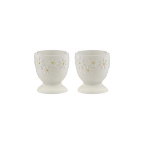 Price & Kensington Daisy Egg Cup, Set of 2, Cream