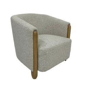 Casa Jolie Fabric Accent Chair, Natural 