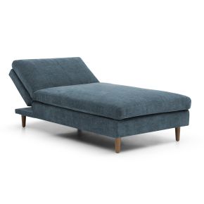Casa Selina Fabric Chaise, Navy