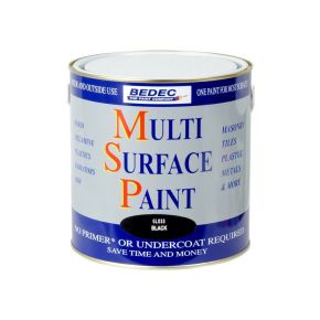 Bedec Soft Gloss Multi Surface Paint, 750ml, Black