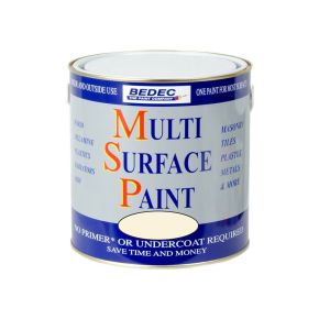 Bedec Soft Gloss Multi Surface Paint, 750ml, Magnolia