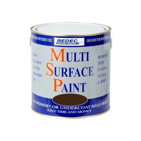 Bedec Soft Gloss Multi Surface Paint, 750ml, Chocolate