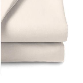 Belledorm 200 Thread Count Flat Sheet, Double, Ivory