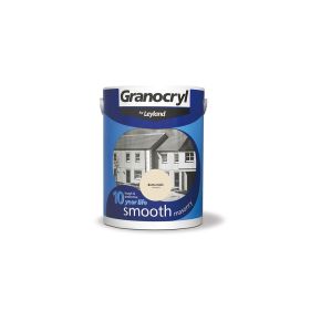 Granocryl Smooth Masonry Paint, 5L, Buttermilk