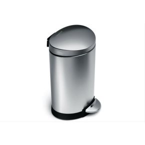 Simplehuman Semi Round Pedal Bin CW1834CB, 6L, Brushed Steel