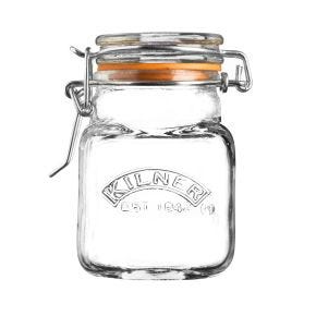 Kilner Square Clip Top Spice Jar, 70ml