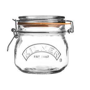 Kilner Round Clip Top Jar, 500ml