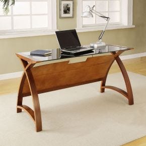 Jual Helsinki 1300 Laptop Office Desk, Walnut